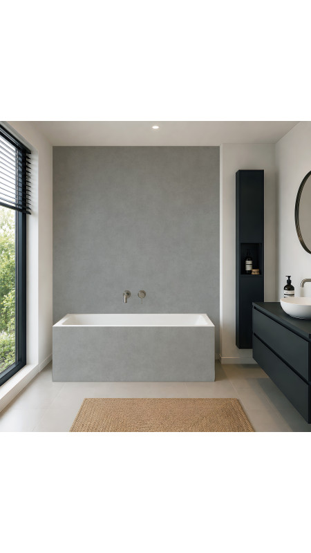 Panneau mural douche Décofast loft Beton Gris design et étanche
