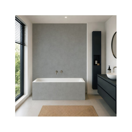 Panneau mural douche Décofast loft Beton Gris design et étanche