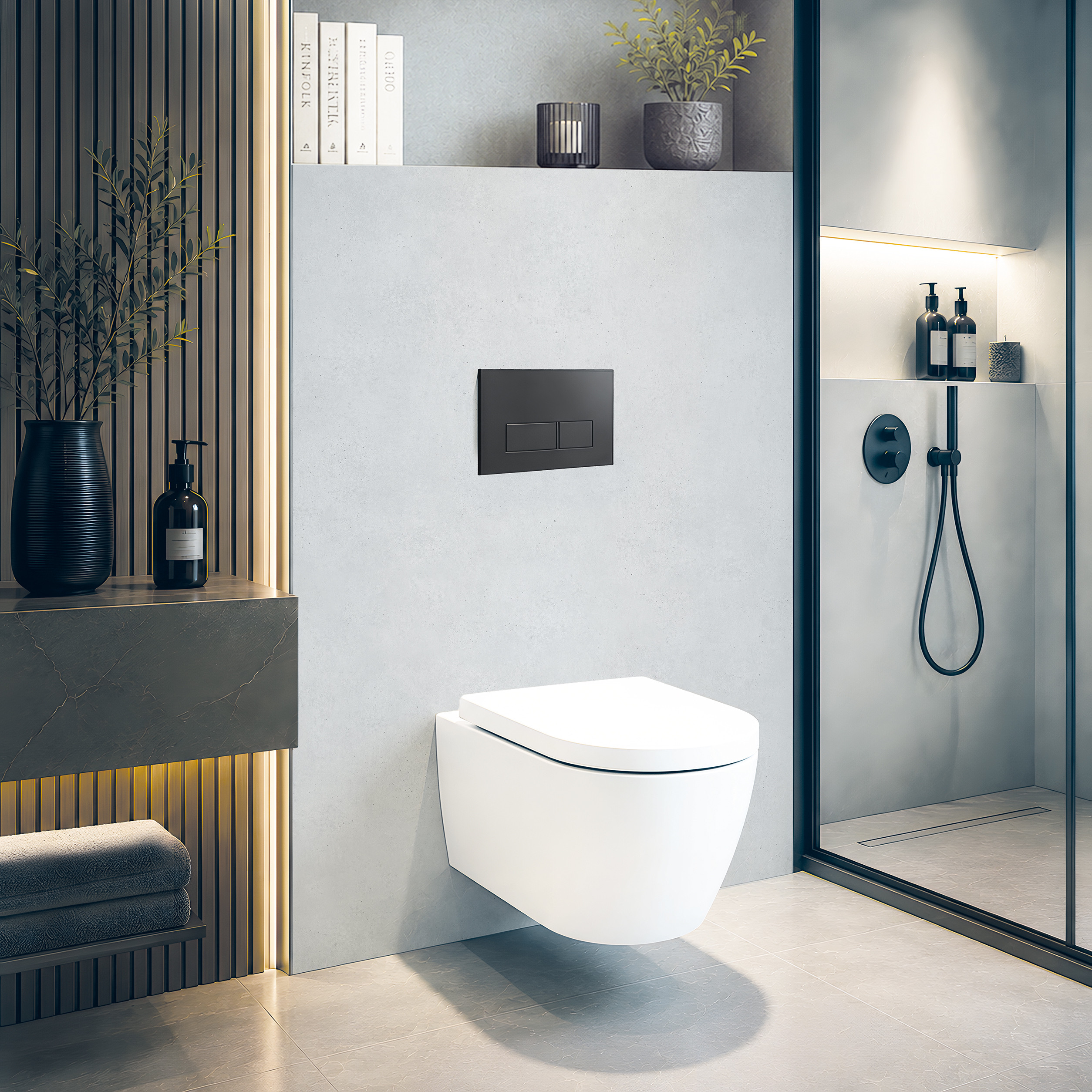 Panneau mural douche Décofast loft Beton Gris Clair design et étanche