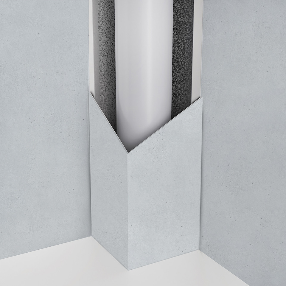 Panneau mural douche Décofast loft Beton Gris Clair design et étanche