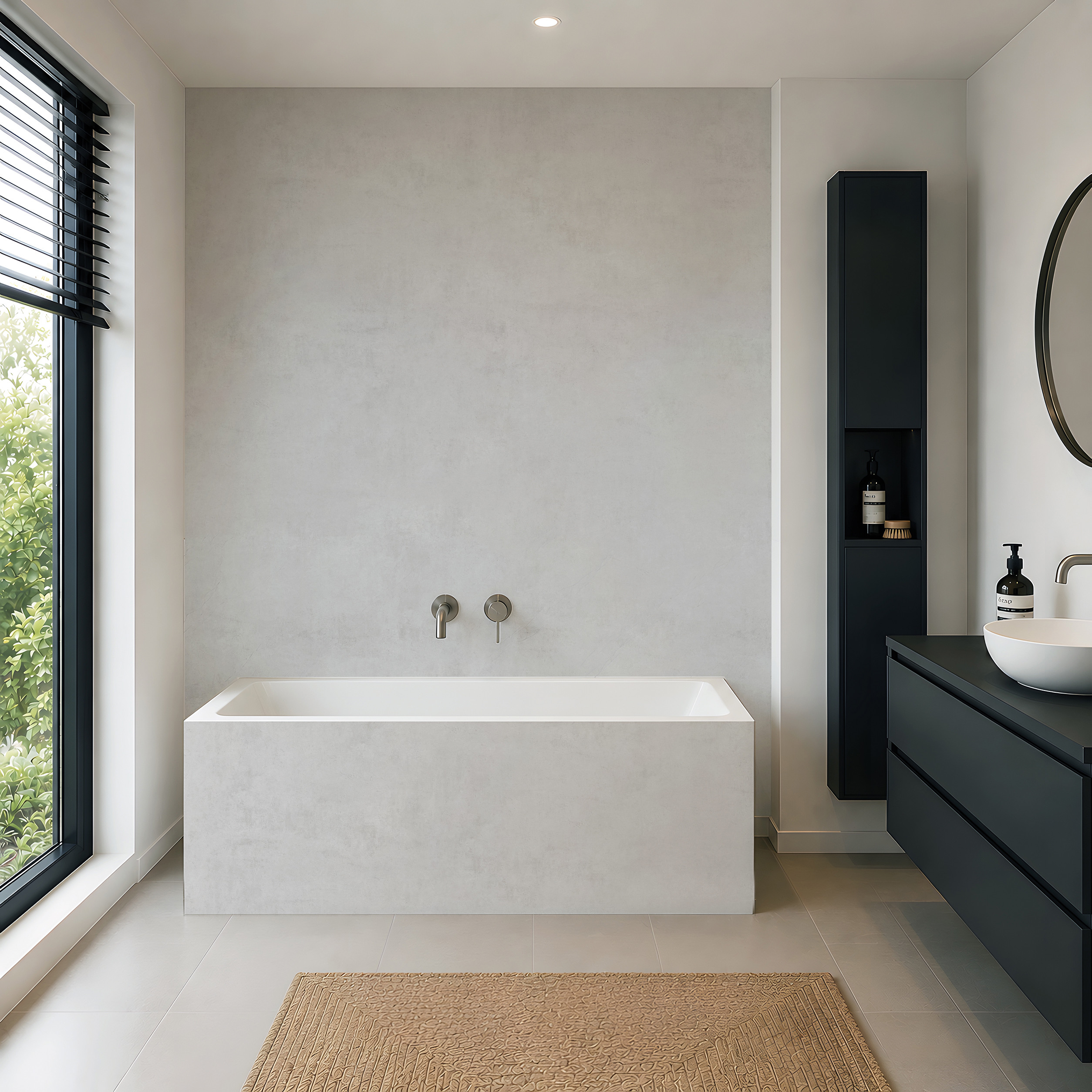 Panneau mural douche Décofast loft Ciment design et étanche