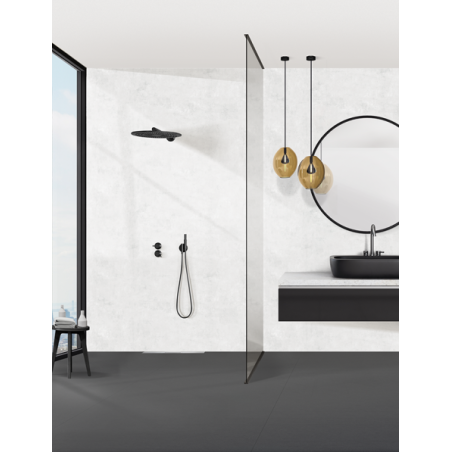 Panneau mural douche Décofast loft Ciment Clair design et étanche