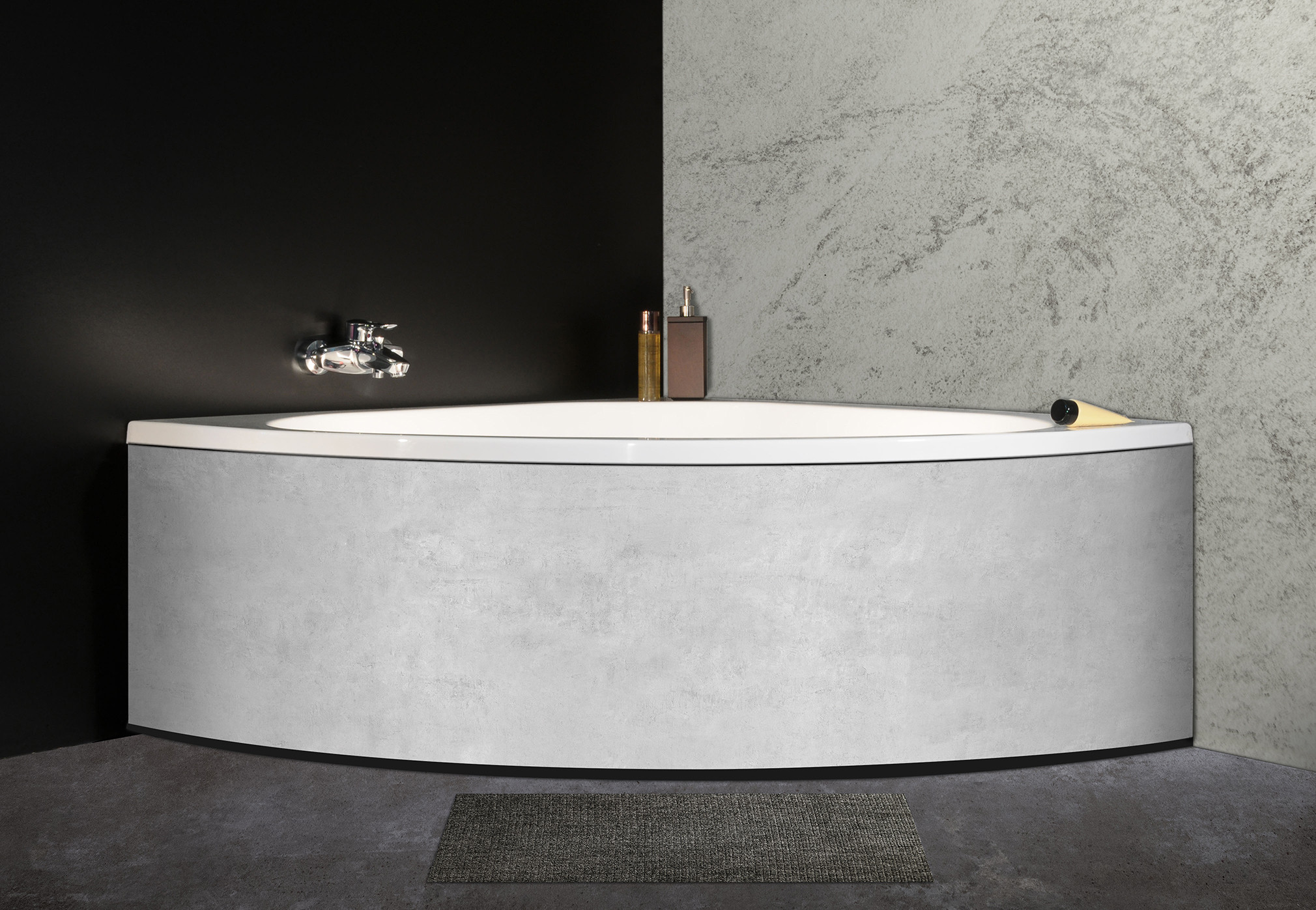 Panneau mural douche Décofast loft Ciment Clair design et étanche