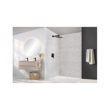 Panneau mural douche Décofast loft Ciment Clair Brossé design et étanche