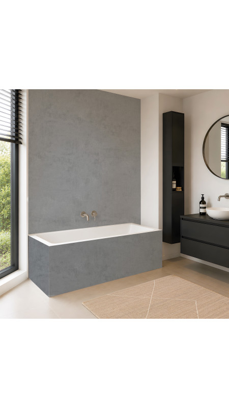 Panneau mural douche Décofast loft Ciment Fonce design et étanche