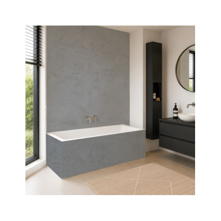 Panneau mural douche Décofast loft Ciment Fonce design et étanche