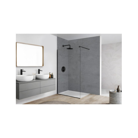 Panneau mural douche Décofast loft Ciment Fonce Brossé design et étanche