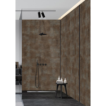 Panneau mural douche Décofast loft Corten design et étanche