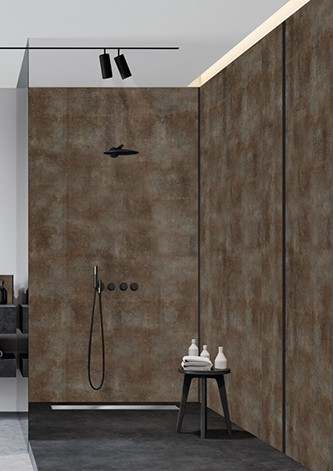 Panneau mural douche Décofast loft Corten design et étanche