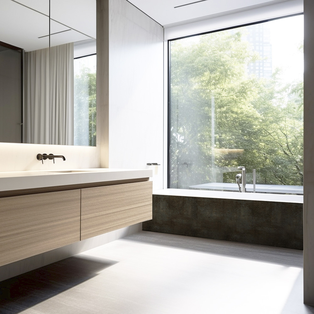 Panneau mural douche Décofast loft Corten design et étanche