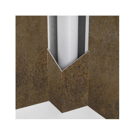 Panneau mural douche Décofast loft Corten Cuivre design et étanche