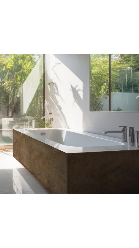 Panneau mural douche Décofast loft Corten Cuivre design et étanche
