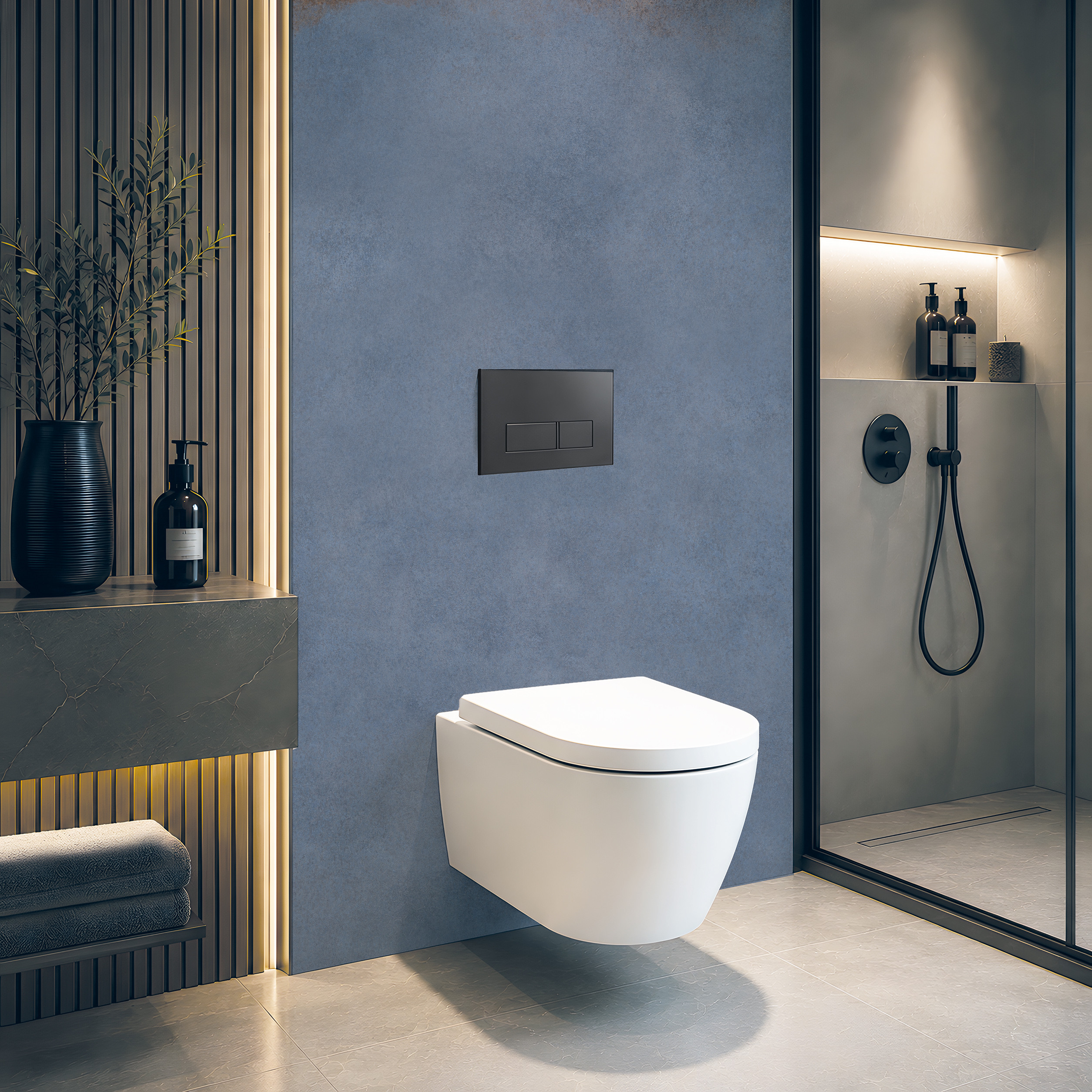 Panneau mural douche Décofast loft Corten Saphir design et étanche