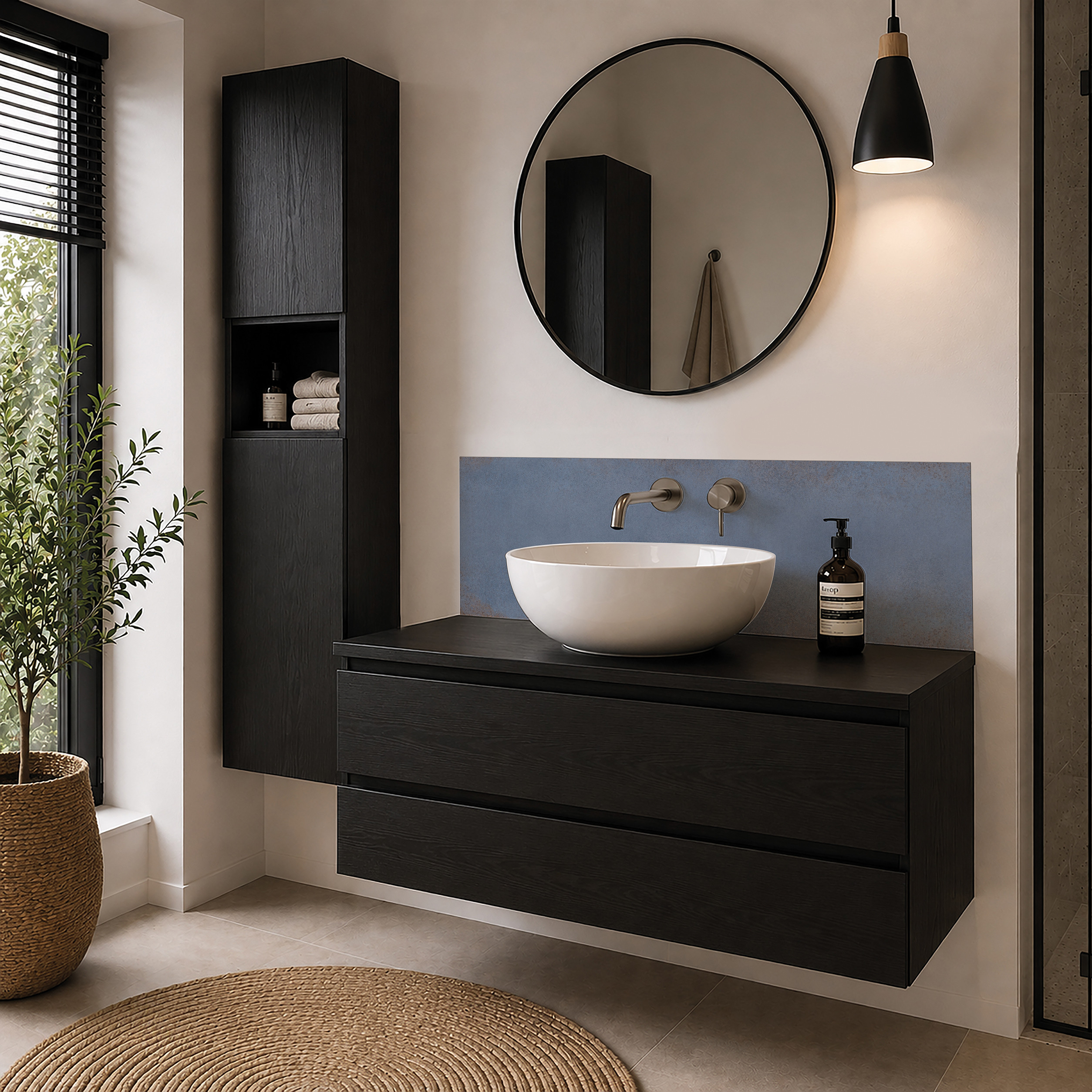 Panneau mural douche Décofast loft Corten Saphir design et étanche