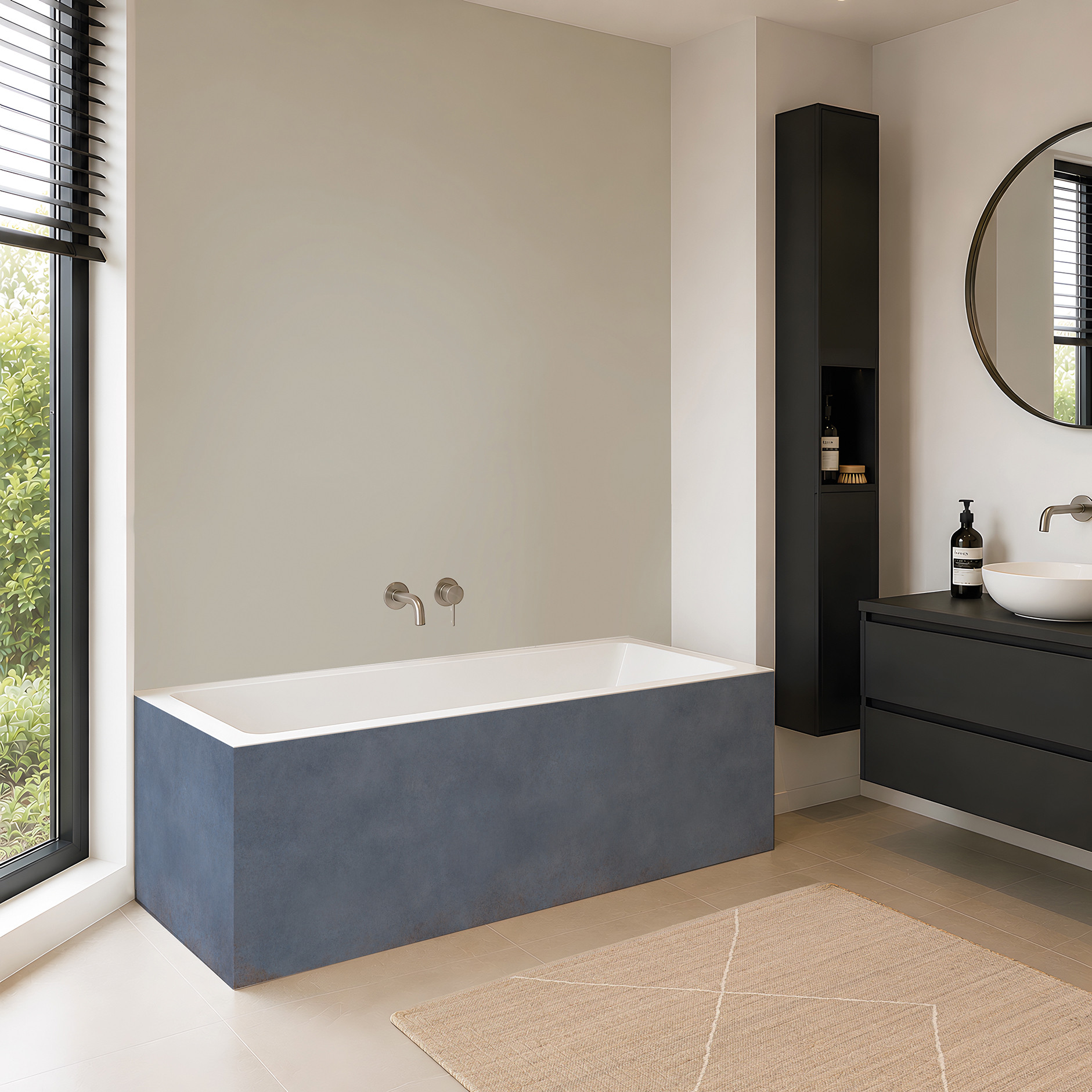 Panneau mural douche Décofast loft Corten Saphir design et étanche