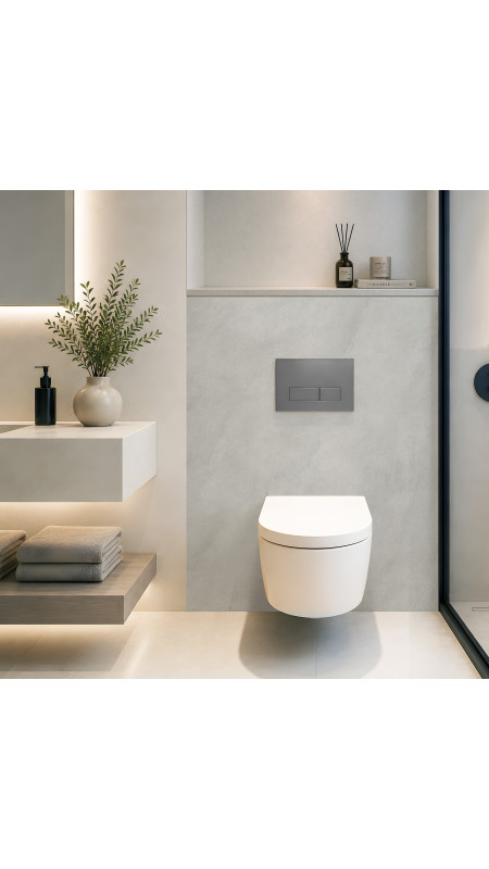 Panneau mural douche Décofast mineral Pierre Grise design et étanche