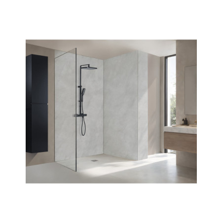 Panneau mural douche Décofast mineral Pierre Grise design et étanche