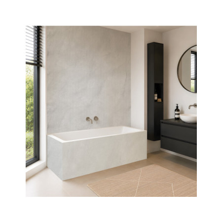 Panneau mural douche Décofast mineral Pierre Grise design et étanche