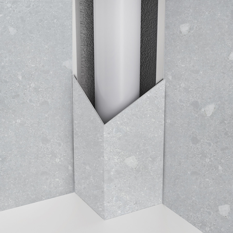 Panneau mural douche Décofast mineral Terrazzo design et étanche