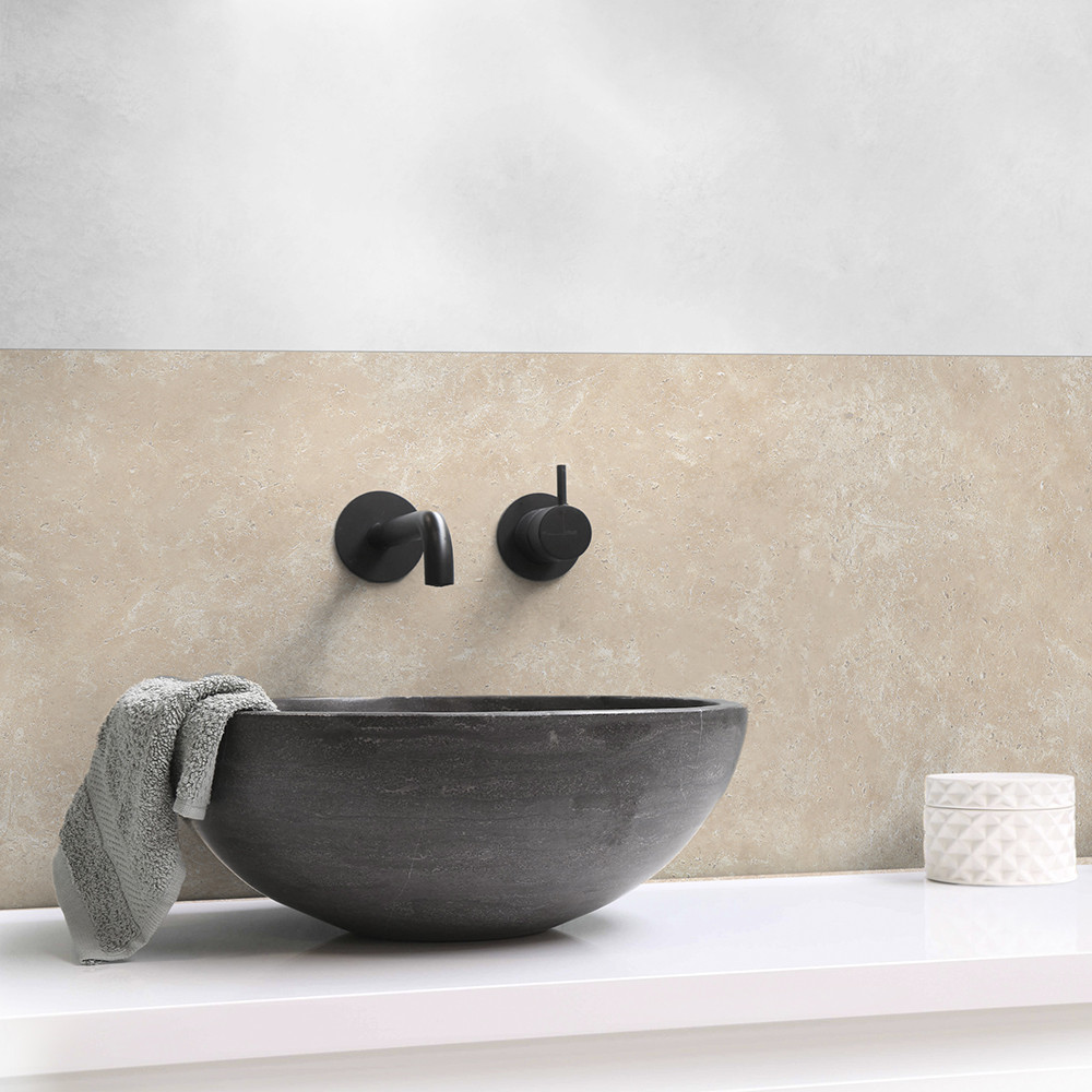 Panneau mural douche Décofast mineral Travertin Clair design et étanche