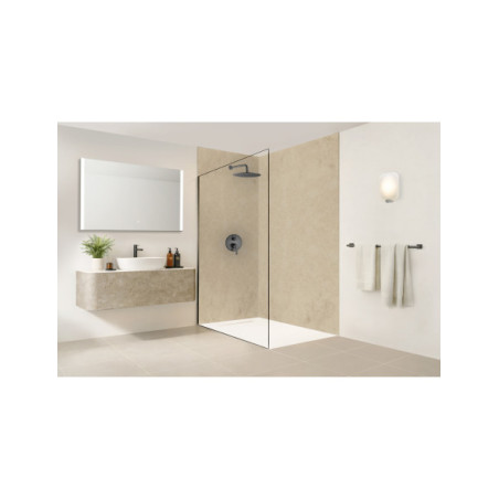 Panneau mural douche Décofast mineral Travertin Clair design et étanche