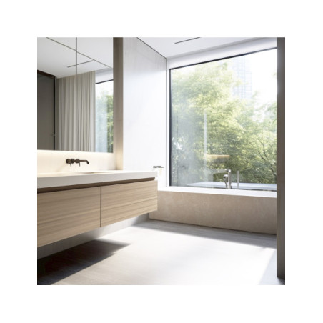Panneau mural douche Décofast mineral Travertin Clair design et étanche