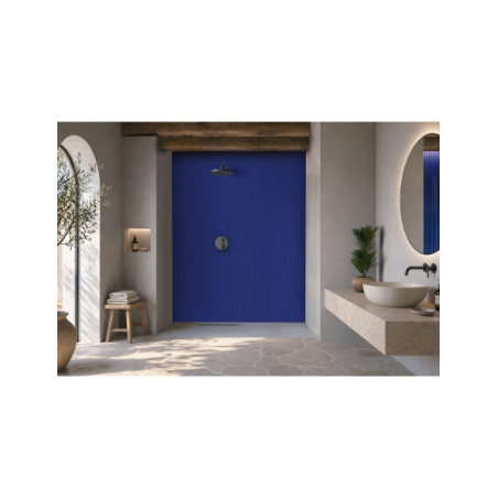 Panneau mural douche Décofast signature margaux keller ab Bleu Mirage design et étanche