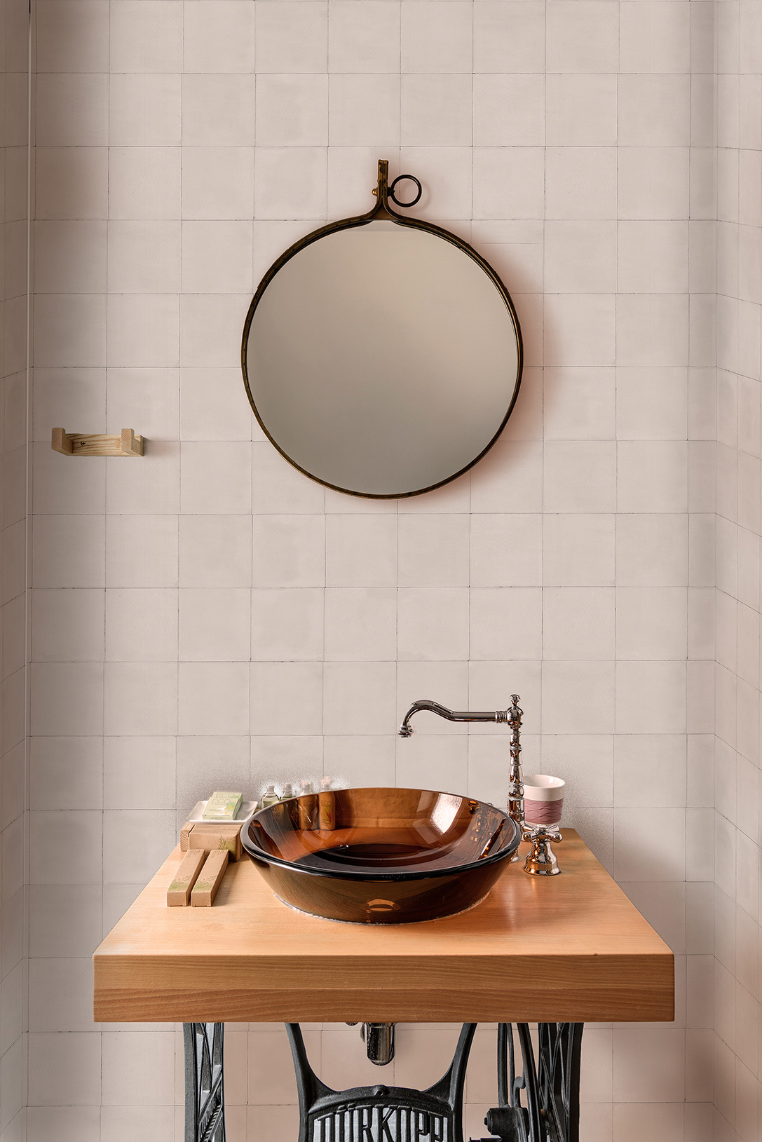 Panneau mural douche Décofast signature margaux keller ab Carreaux Ciment Beige design et étanche