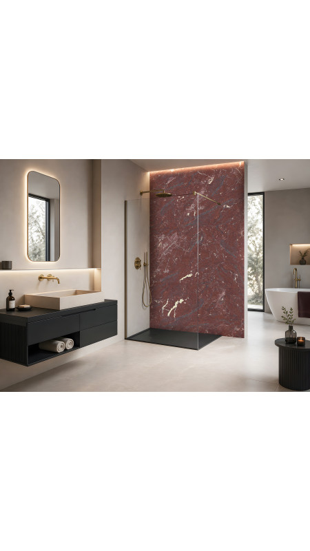 Panneau mural douche Décofast signature margaux keller ab Marbre Royal design et étanche