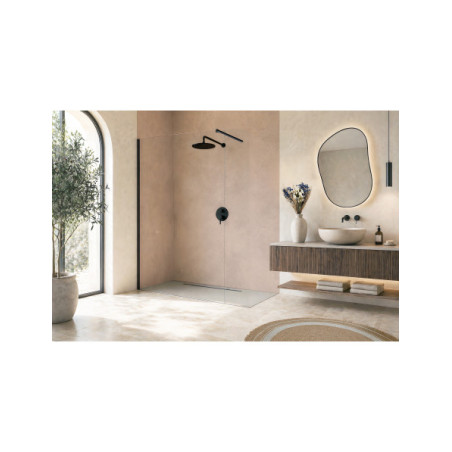 Panneau mural douche Décofast signature margaux keller va Tadelakt Cuir design et étanche