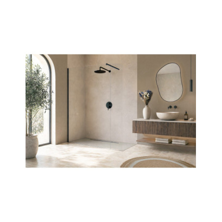 Panneau mural douche Décofast signature margaux keller va Tadelakt Sable design et étanche