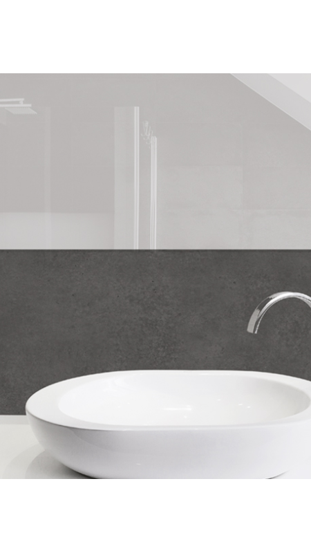 Panneau mural douche Décofast collector Beton Brut design et étanche