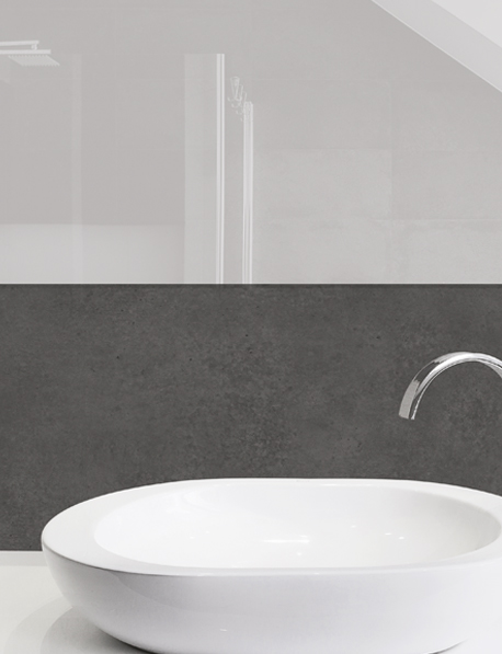 Panneau mural douche Décofast collector Beton Brut design et étanche