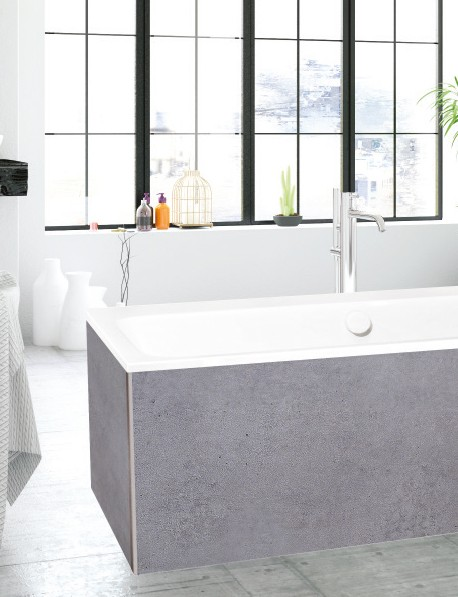 Panneau mural douche Décofast collector Beton Brut design et étanche