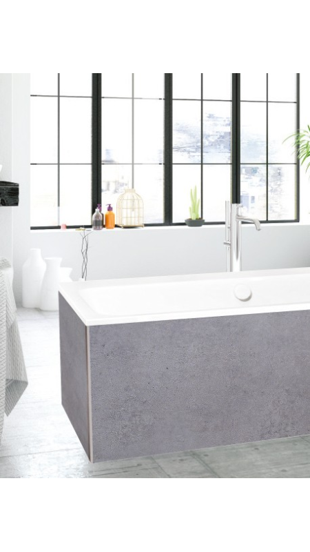 Panneau mural douche Décofast collector Beton Brut design et étanche