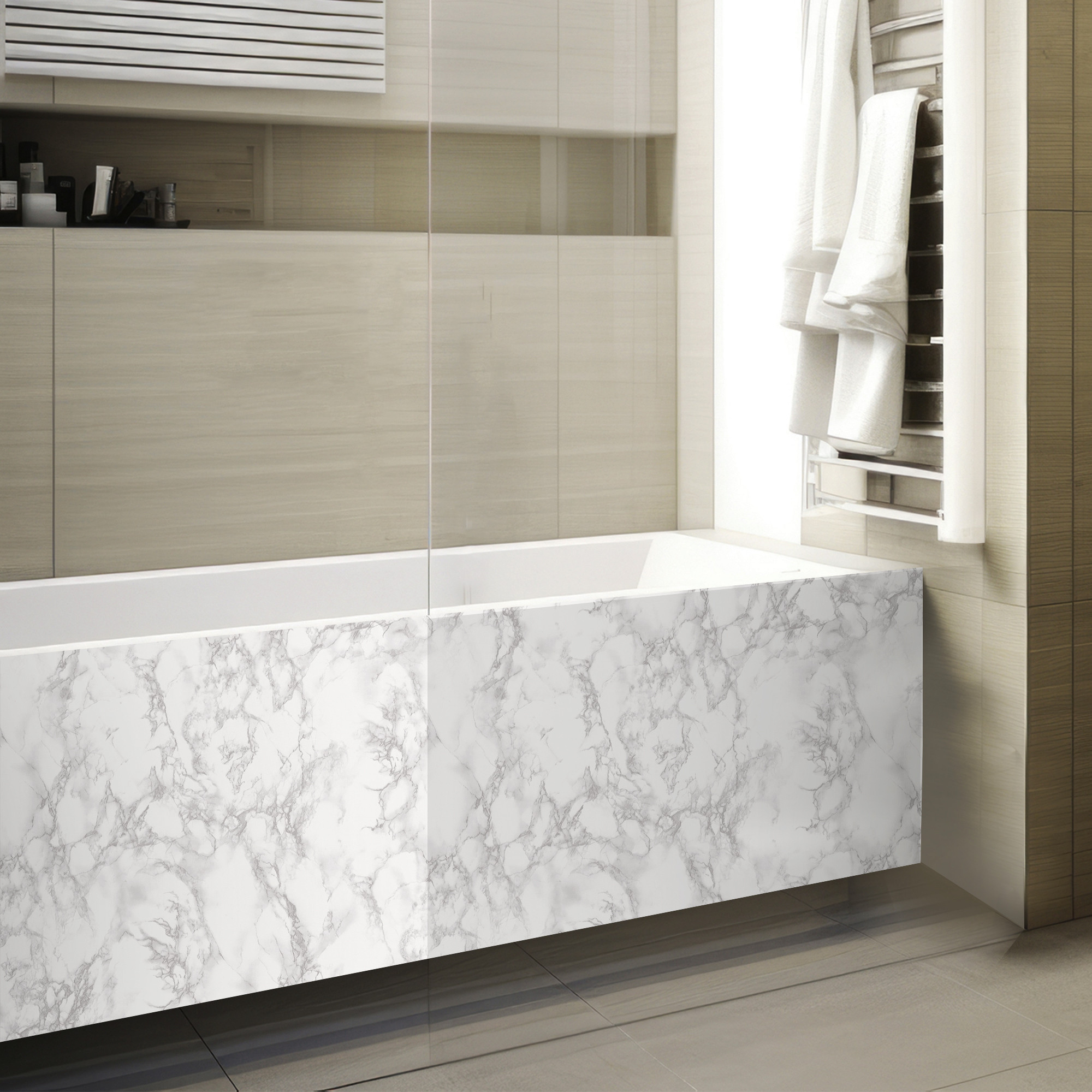 Panneau mural douche Décofast collector Carrare design et étanche