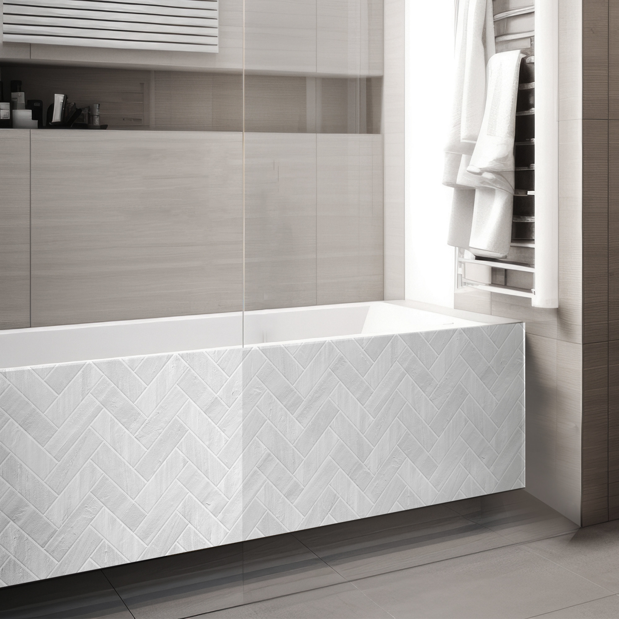 Panneau mural douche Décofast collector Chevron design et étanche