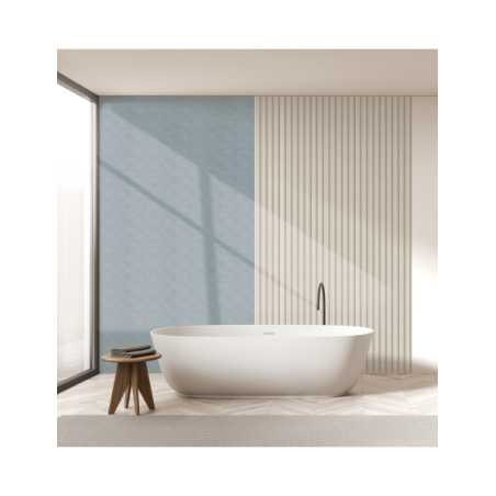 Panneau mural douche Décofast collector Ecailles Denim design et étanche