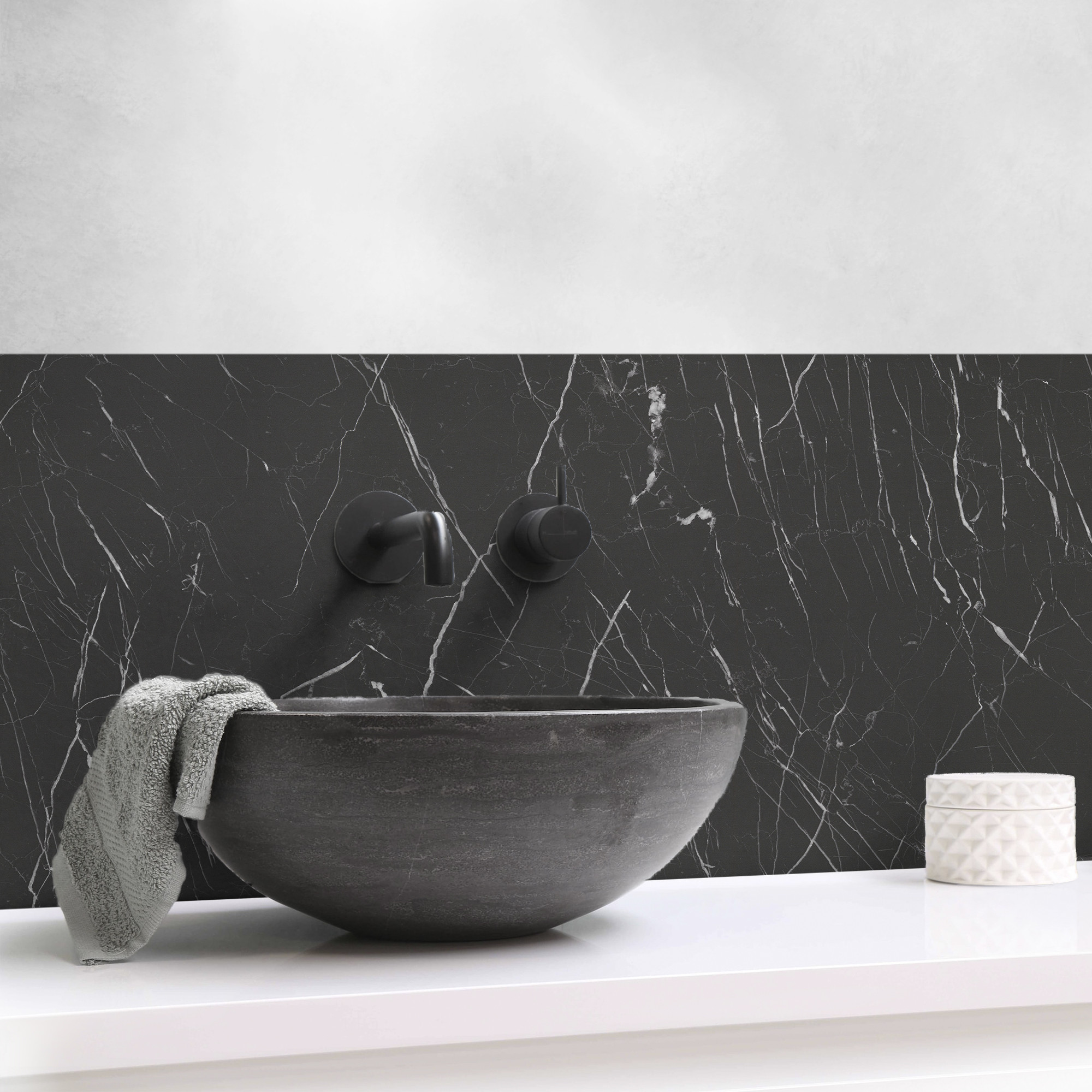 Panneau mural douche Décofast collector Nero design et étanche