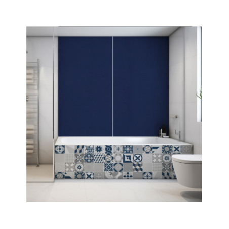 Panneau mural douche Décofast collector Patchwork Bleu design et étanche