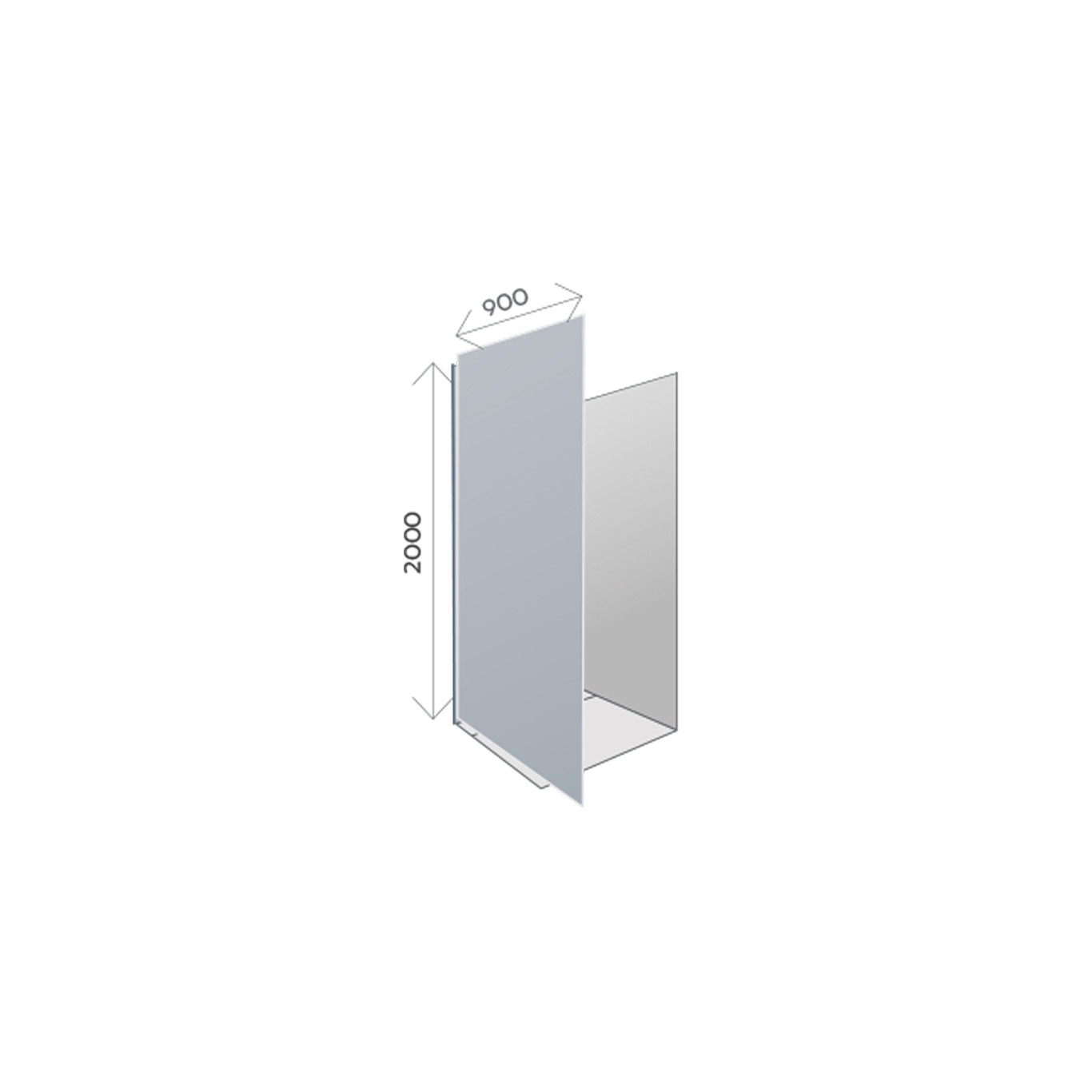 Pack douche Décofast extension angle 2000x900 mm design et étanche