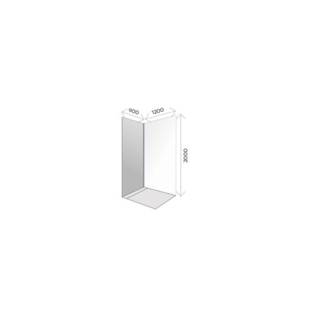 Pack douche Décofast extra large 2000x1200 mm design et étanche