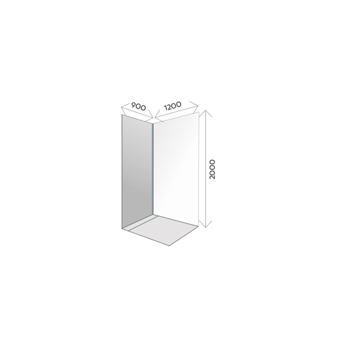 Pack douche Décofast extra large 2000x1200 mm design et étanche