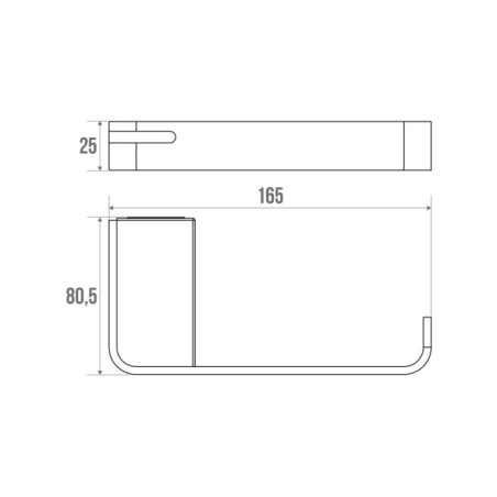 Distributeur de papier WC avec tablette - Ésthétique et de qualité