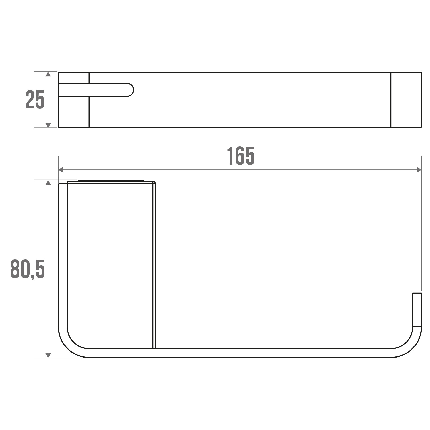 Distributeur de papier WC avec tablette - Ésthétique et de qualité