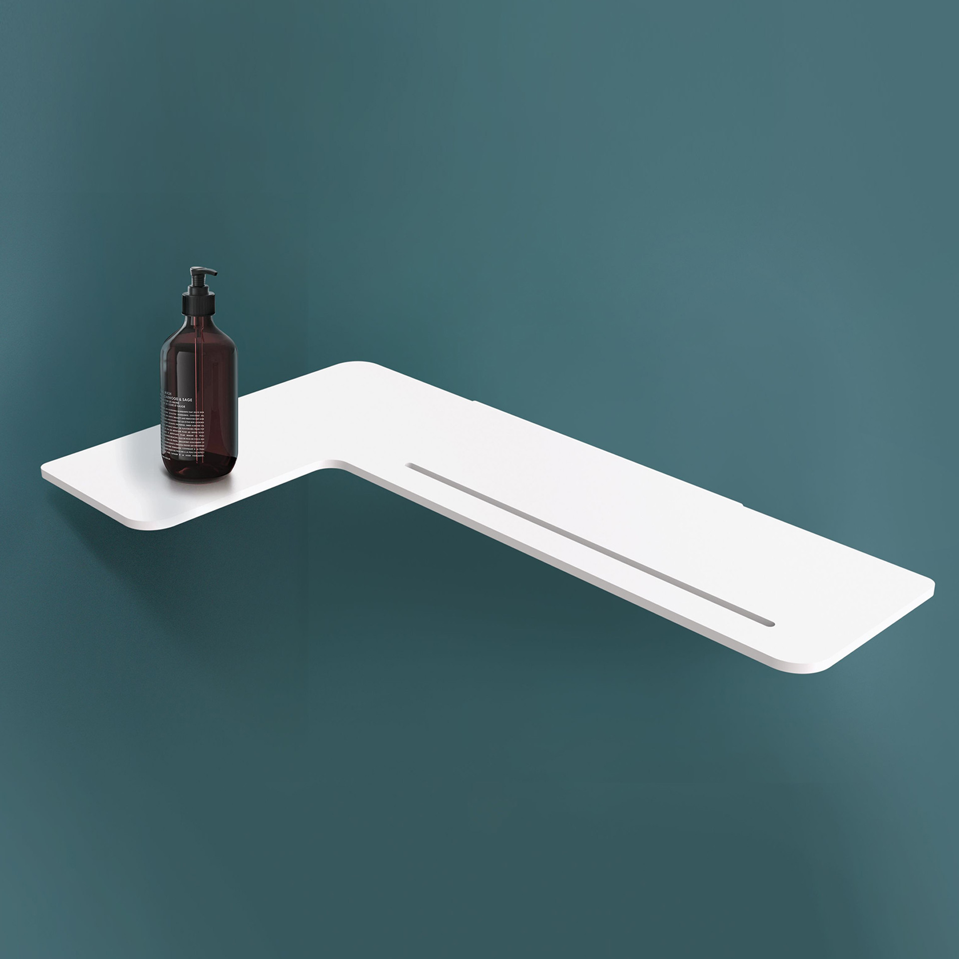 Tablette de douche en L - Ésthétique et de qualité