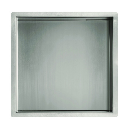 Niche de douche Décofast inox brossé mat 300x300 mm design et étanche