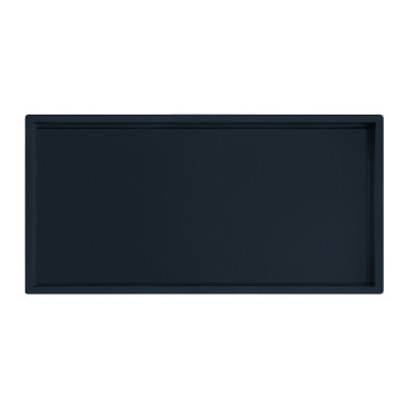 Niche de douche Décofast inox laqué noir 300x600 mm design et étanche