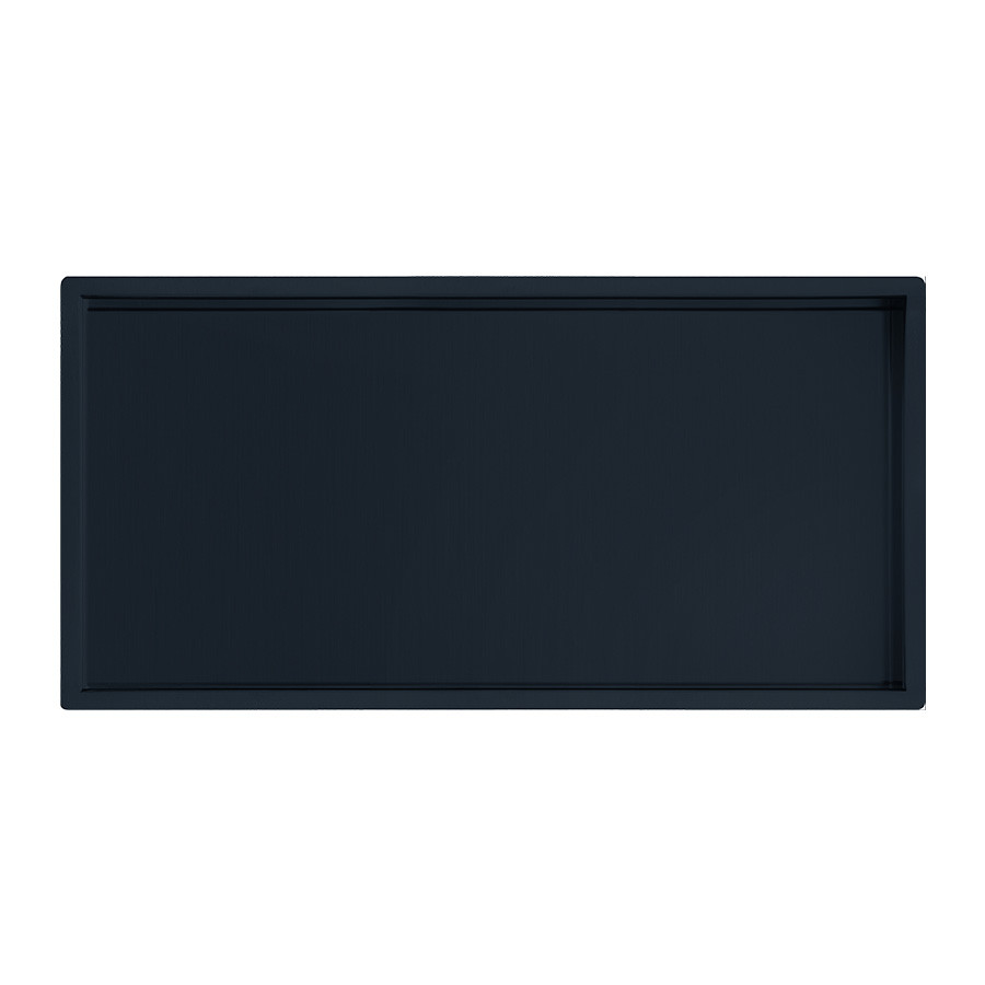 Niche de douche Décofast inox laqué noir 300x600 mm design et étanche