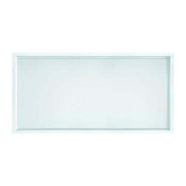 Niche de douche Décofast inox laqué blanc 300x600 mm design et étanche